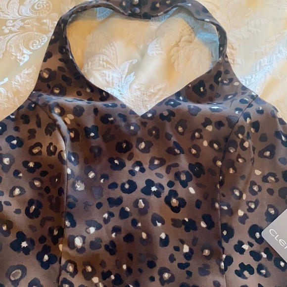NWT Clere leopard print halter top - Picture 4 of 8
